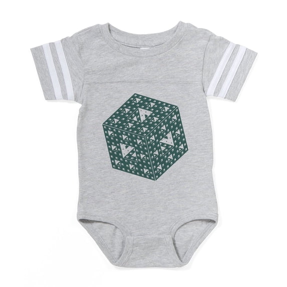 CafePress - Menger Sponge - Cute Infant Baby Football Bodysuit