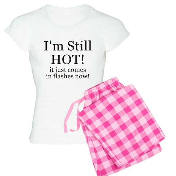 CafePress - Menopause Humor Women's Light Pajamas - Women's Short Sleeve Print T-Shirt and Pants Light Cotton Pajama Set