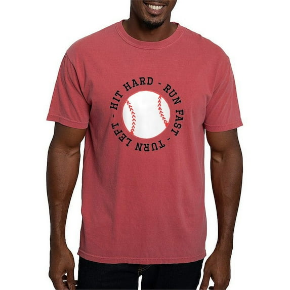 CafePress - Hit Hard Run Fast Turn Left - Mens Comfort Colors Shirt