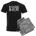 thumbnail image 1 of CafePress - Mens I Adore Her Matching Couples Pajamas - Men's Dark Loose Fit Cotton Pajama Set, 1 of 7