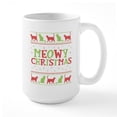 thumbnail image 1 of CafePress - Meowy Christmas - 15 oz Ceramic Large White Novelty Mug, 1 of 6