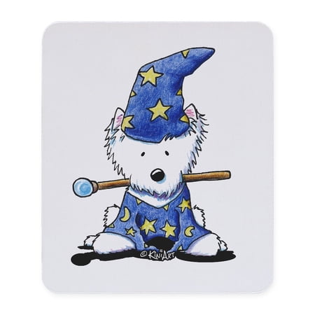 CafePress - Merlin Westie Wizard Mousepad - Non-slip Rubber Mousepad, Gaming Mouse Pad