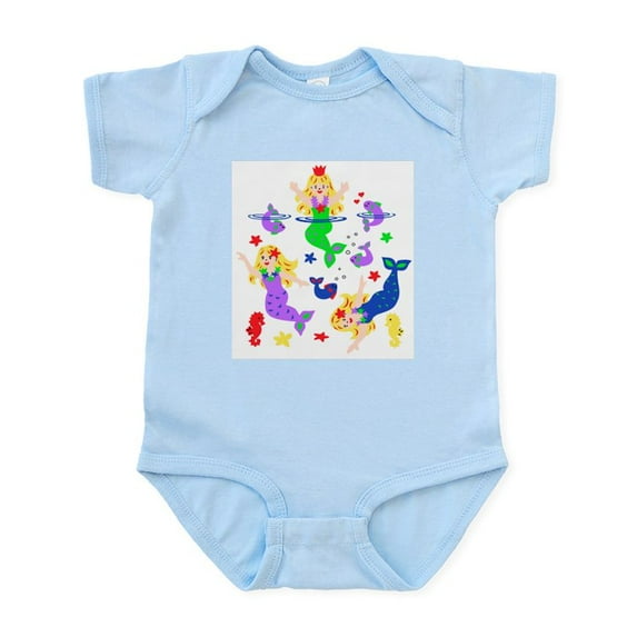 CafePress - Mermaids Infant Bodysuit - Baby Light Bodysuit, Size Newborn - 24 Months