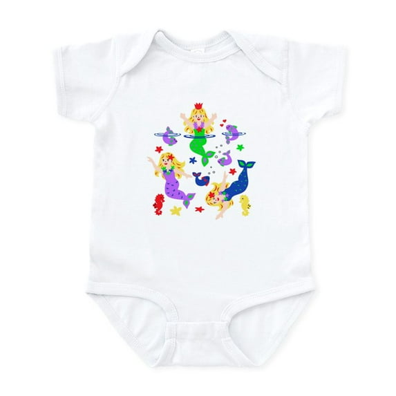 CafePress - Mermaids Infant Bodysuit - Baby Light Bodysuit, Size Newborn - 24 Months
