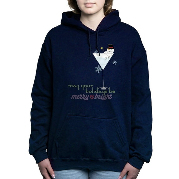 CafePress - Merry And Bright - Pullover Hoodie, Classic & Comfortable Hooded Sweatshirt