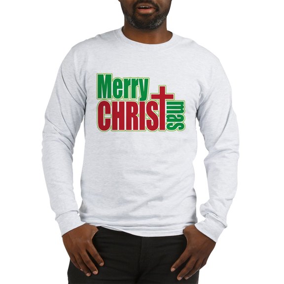 CafePress - Merry Christmas Men's Long Sleeve T Shirt - Unisex Cotton Long Sleeve T-Shirt