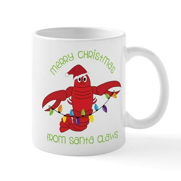 CafePress - Merry Christmas Mug - 11 oz Ceramic Mug - Novelty Coffee Tea Cup