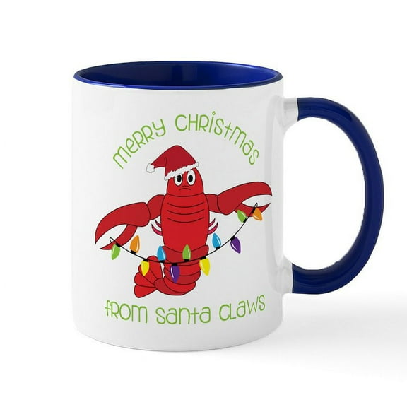 CafePress - Merry Christmas Mug - 11 oz Ceramic Mug - Novelty Coffee Tea Cup