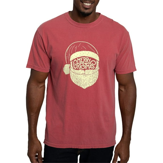 CafePress - Merry Christmas Santa - Mens Comfort Colors Shirt