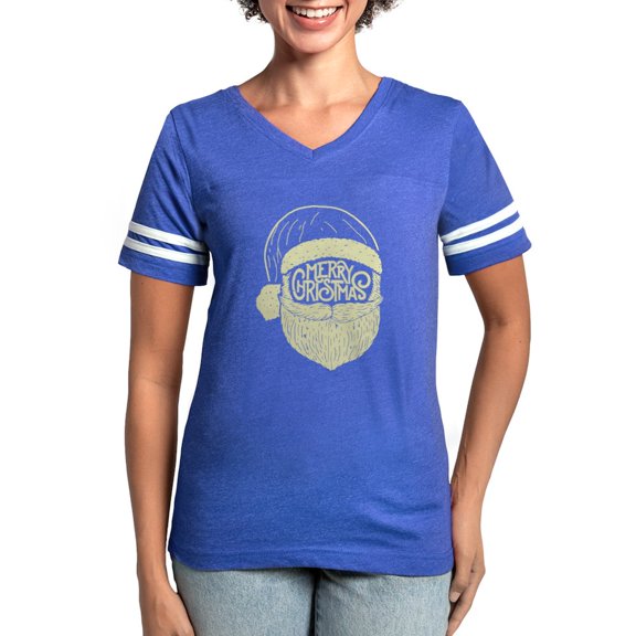 CafePress - Merry Christmas Santa - Womens Football Shirt