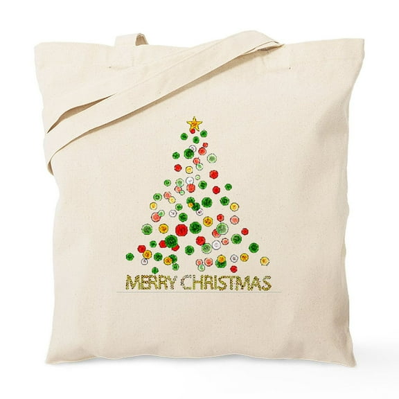 CafePress - Merry Christmas Tote Bag - Unisex Canvas Tote Bag, Beige, 1-Piece