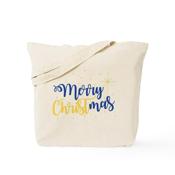 CafePress - Merry Christmas Tote Bag - Unisex Canvas Tote Bag, Beige, 1-Piece