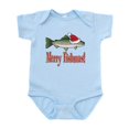 thumbnail image 1 of CafePress - Merry Fishmas Infant Bodysuit - Baby Light Bodysuit, Size Newborn - 24 Months, 1 of 4