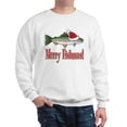 thumbnail image 1 of CafePress - Merry Fishmas Sweatshirt - Crew Neck Sweatshirt, 1 of 4