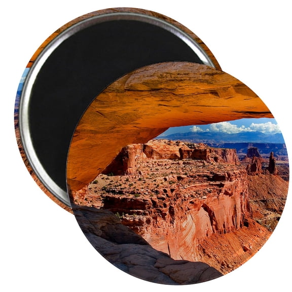 CafePress - Mesa Arch Magnet - 2.25" Round Magnet, Refrigerator Magnet, Button Magnet Style
