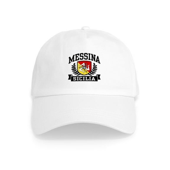 CafePress - Messina Sicilia Cap - Adjustable 100% Brushed Unisex Casual Cotton Baseball Cap, Beige, 1