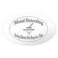 thumbnail image 1 of CafePress - Metal Detecting Sticker - Sticker (Oval), 1 of 1