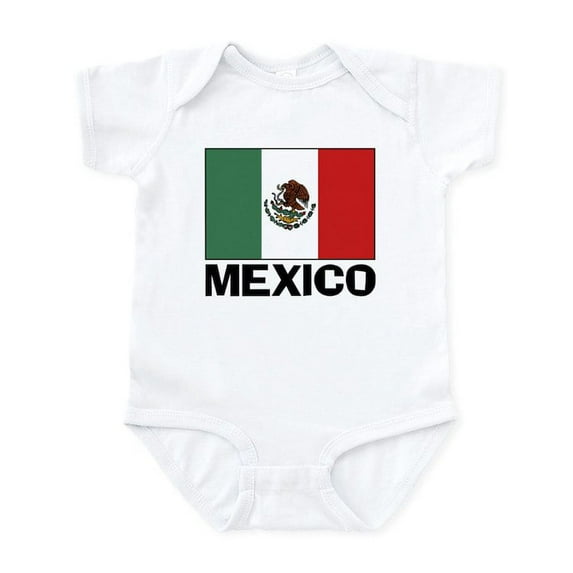 CafePress - Mexican Flag Infant Bodysuit - Baby Light Bodysuit, Size Newborn - 24 Months