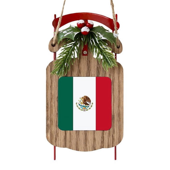 CafePress - Mexico Flag_Sb - Sled Ornament