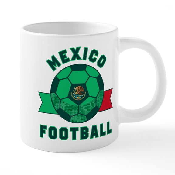CafePress - Mexico Football Mugs - 20 Oz White Ceramic Mega Mug