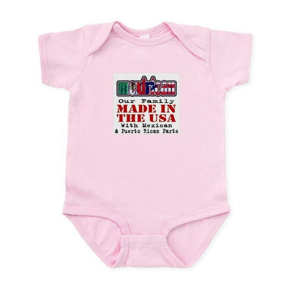 CafePress - Mexirican Family Body Suit - Baby Light Bodysuit, Size Newborn - 24 Months