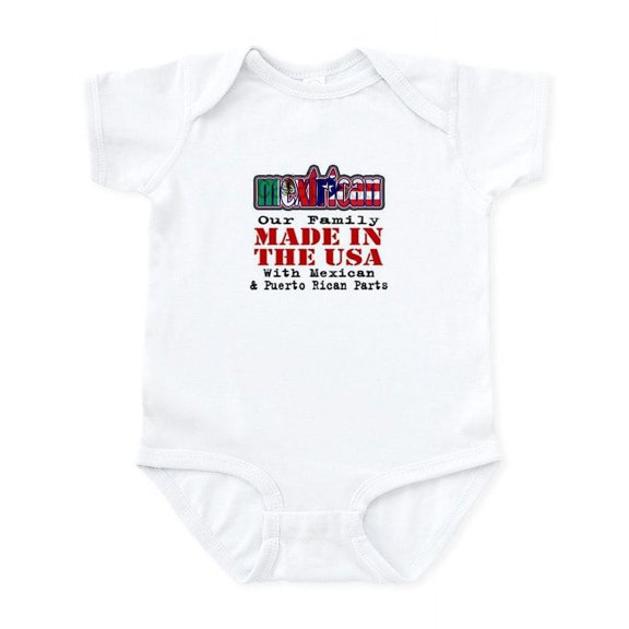 CafePress - Mexirican Family Body Suit - Baby Light Bodysuit, Size Newborn - 24 Months