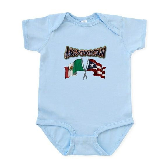 CafePress - Mexirican Flags Body Suit - Baby Light Bodysuit, Size Newborn - 24 Months