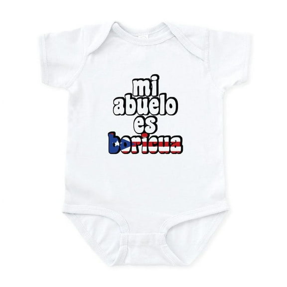 CafePress - Mi Abuelo Es Boricua Infant Bodysuit - Baby Light Bodysuit, Size Newborn - 24 Months