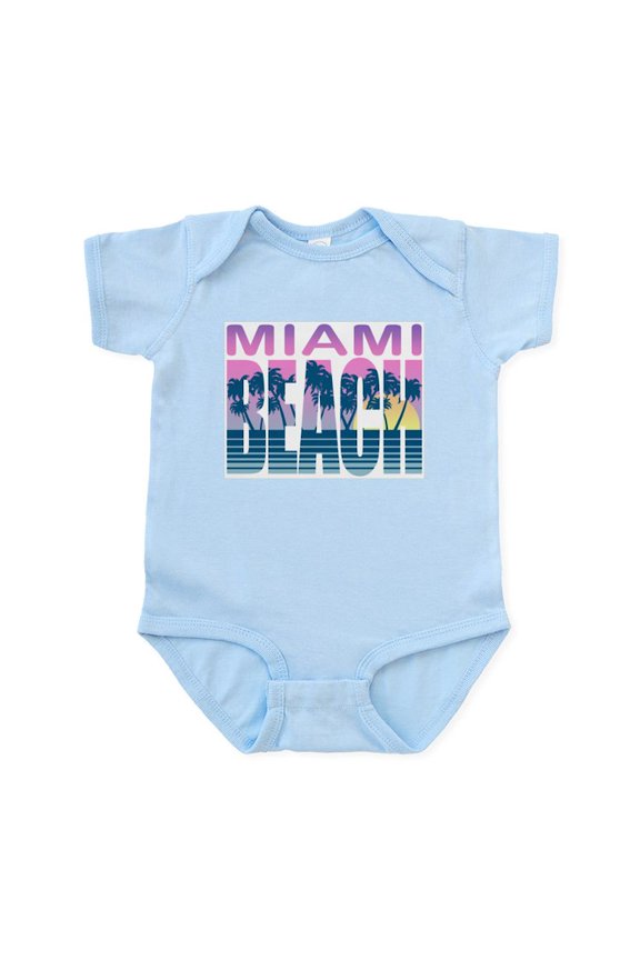 - Miami Beach Infant Bodysuit - Baby Light Bodysuit, Size Newborn - 24 Months