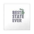 thumbnail image 1 of CafePress - Michigan: Best State Ever Square Sticker 3 X 3 - Square Sticker 3" x 3", 1 of 1