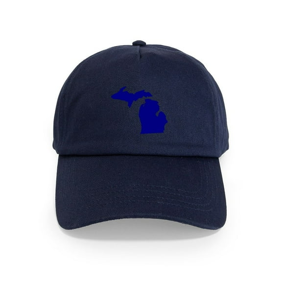 CafePress - Michigan Cap - Adjustable 100% Brushed Unisex Casual Cotton Baseball Cap, Beige, 1