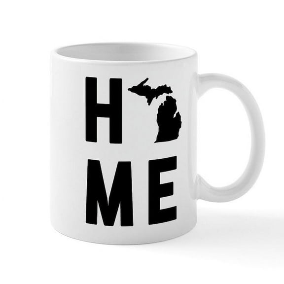 CafePress - Michigan Home - 11 oz Ceramic Mug - Novelty Coffee Tea Cup