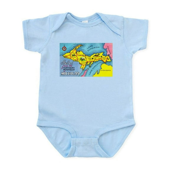CafePress - Michigan Northern Upper Peninsula Infant Bodysuit - Baby Light Bodysuit, Size Newborn - 24 Months