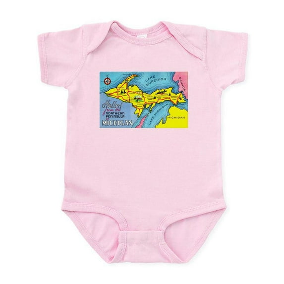 CafePress - Michigan Northern Upper Peninsula Infant Bodysuit - Baby Light Bodysuit, Size Newborn - 24 Months
