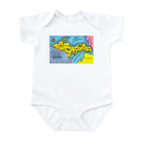 CafePress - Michigan Northern Upper Peninsula Infant Bodysuit - Baby Light Bodysuit, Size Newborn - 24 Months