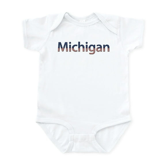 CafePress - Michigan Stars And Stripes Infant Bodysuit - Baby Light Bodysuit, Size Newborn - 24 Months