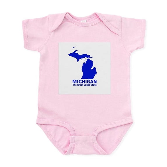 CafePress - Michigan . . . The Great Lake Infant Bodysuit - Baby Light Bodysuit, Size Newborn - 24 Months