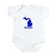 thumbnail image 1 of CafePress - Michigan . . . The Great Lake Infant Bodysuit - Baby Light Bodysuit, Size Newborn - 24 Months, 1 of 4