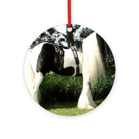 CafePress - Mickey Show -  Round Wood Ornament 4"