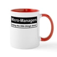 thumbnail image 1 of CafePress - Micro Managers: Getting The Little Things Done! Mu - 11 oz Ceramic Mug - Novelty Coffee Tea Cup, 1 of 4