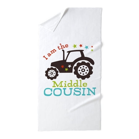 CafePress - Middle Cousin Tractor - Large Beach Towel, Soft 30"x60" Towel with Unique Design