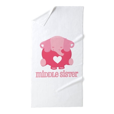 CafePress - Middle Sister Elephant - Large Beach Towel, Soft 30"x60" Towel with Unique Design