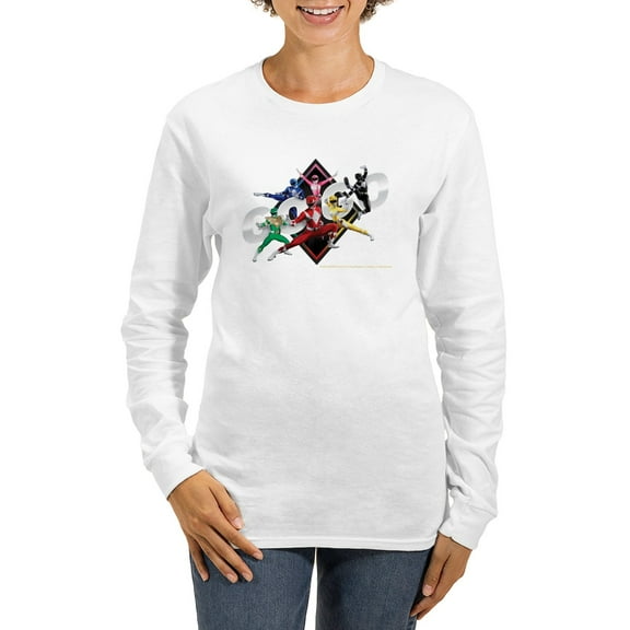 CafePress - Mighty Morphin Power R Women's Long Sleeve T Shirt - Women's Long Sleeve Graphic Casual T-Shirt