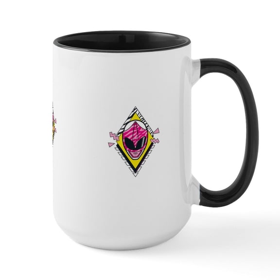 CafePress - Mighty Morphin Power Rang - 15 oz Ceramic Large White Novelty Mug