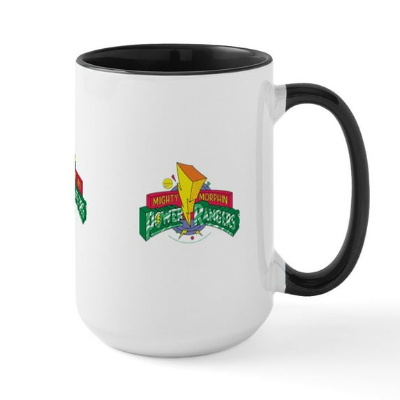 CafePress - Mighty Morphin Power Rang - 15 oz Ceramic Large White Novelty Mug