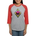 thumbnail image 1 of CafePress - Mighty Morphin Power Rang Women's Baseball T Shirt - Womens Baseball Tee, 1 of 4