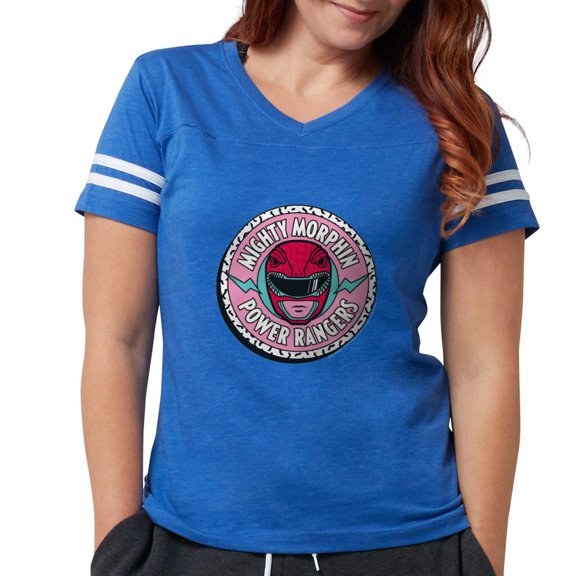 CafePress - Mighty Morphin Power Rang Women's Football T Shirt - Womens Football Shirt