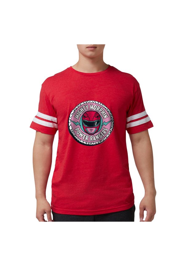 - Mighty Morphin Power Ranger Men's Football T Shirt - Mens Football Shirt