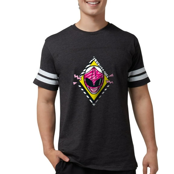 CafePress - Mighty Morphin Power Ranger Men's Football T Shirt - Mens Football Shirt