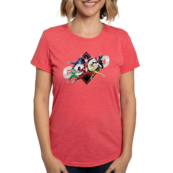 CafePress - Mighty Morphin Power Ranger Women's Deluxe T Shirt - Womens Tri-blend T-Shirt